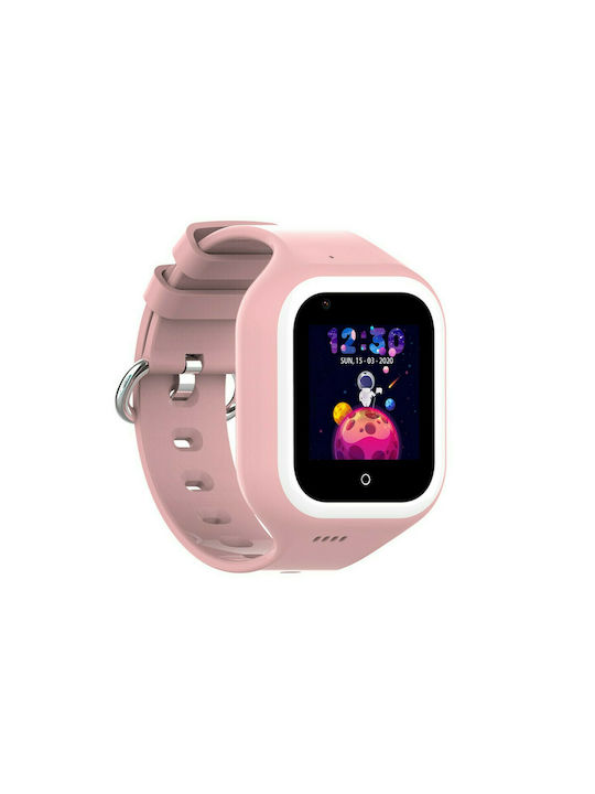 Wonlex Kinder Smartwatch mit GPS und Kautschuk/Plastik Armband Rosa