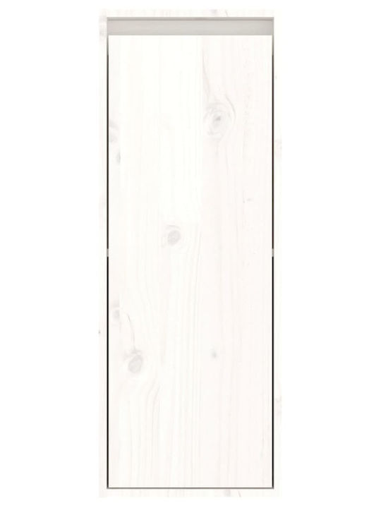 Wooden Living Room TV Unit White L130xW30xH80cm
