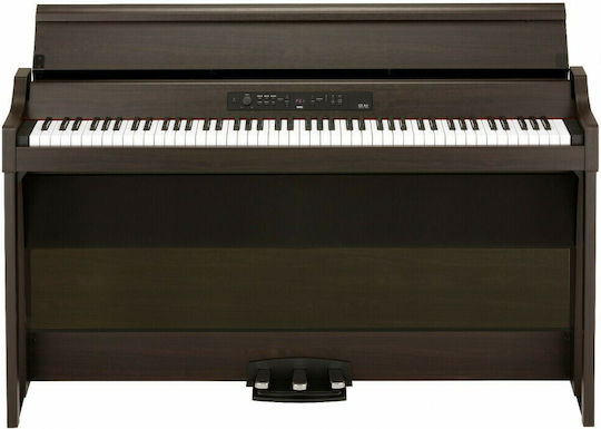 Korg Електрически Изправен Пиано G1 Air Комплект с 88 Претеглени Клавиши Вградени говорители и Свързване със Слушалки и Компютър Кафяв