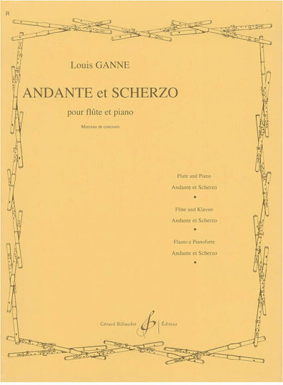 Gerard Billaudot Louis Ganne - Andante & Scherzo за Пиано / Вятърни инструменти Флейта