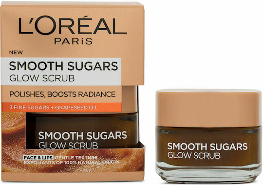 L'Oreal Paris Smooth Sugars Glow Scrub für das Gesicht 50ml