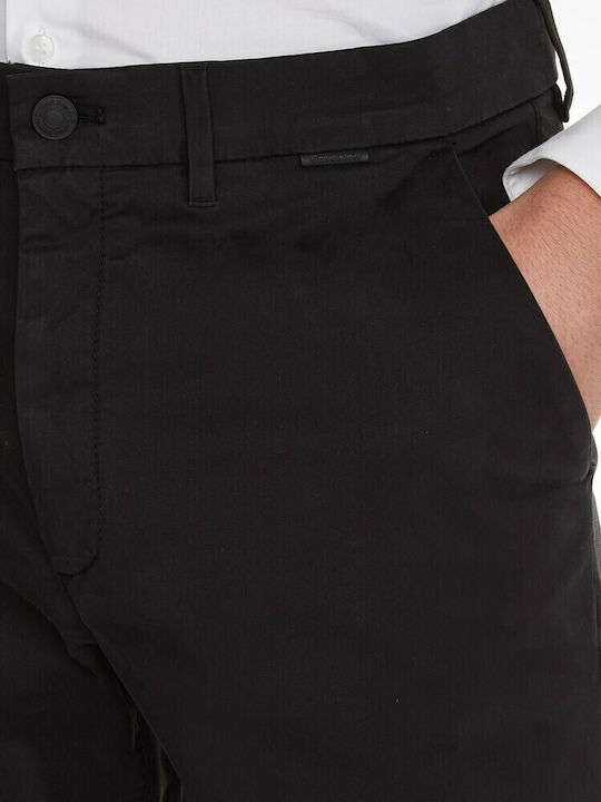 Παντελόνι Chino Ελαστικό σε Slim Εφαρμογή Μαύρο