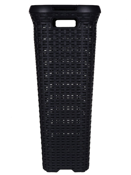 Curver 193013 Coș De Rufe Din Plastic 40lt Cu Capac 44.8x26.5x61.5cm Gri