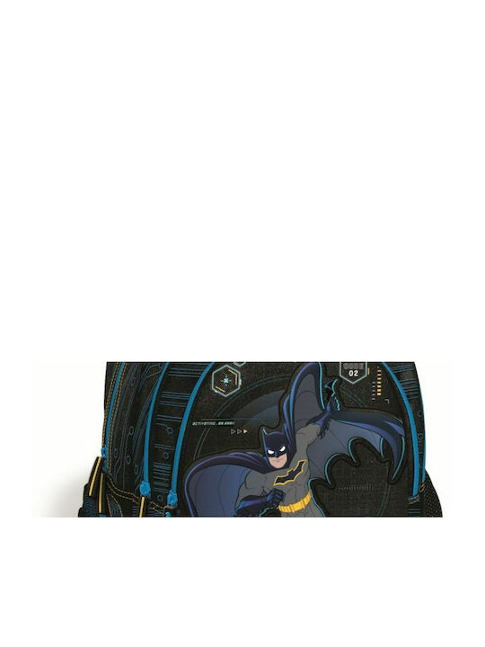 Graffiti Batman School Bag Backpack Elementary, Elementary Multicolour with Water Bottle Holder