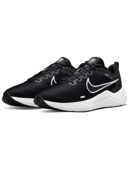 Nike Downshifter 12 Men's Running Sport Shoes Black / White / Dark Smoke Grey / Pure Platinum