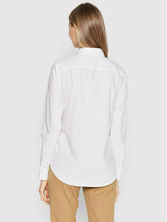 Ralph Lauren Women's Monochrome Long Sleeve Shirt White