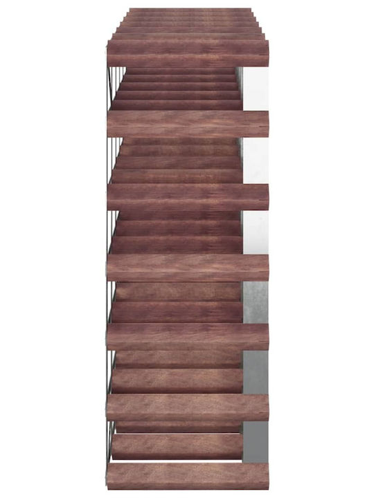 vidaXL Tabletop Wooden Wine Rack for 42 Bottles Brown 61x22.5x61cm