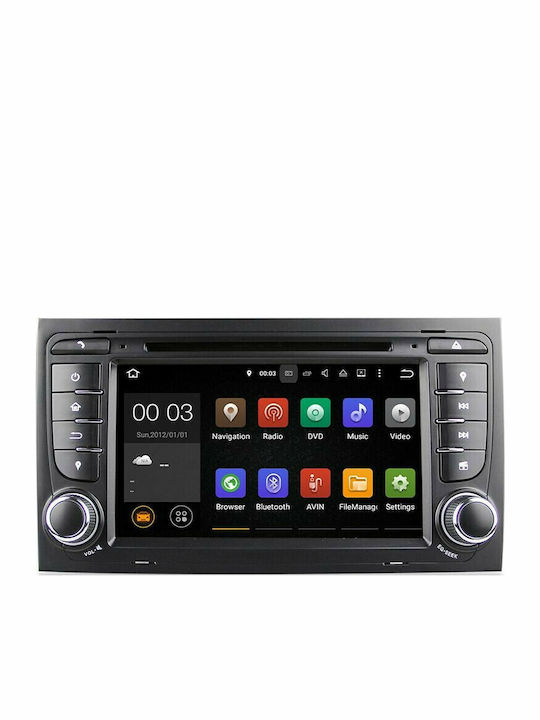 Car Audio System for Audi A4 / RS4 2002-2008 (Bluetooth/USB/WiFi/GPS/Apple-Carplay/Android-Auto/CD) with Touch Screen 7"
