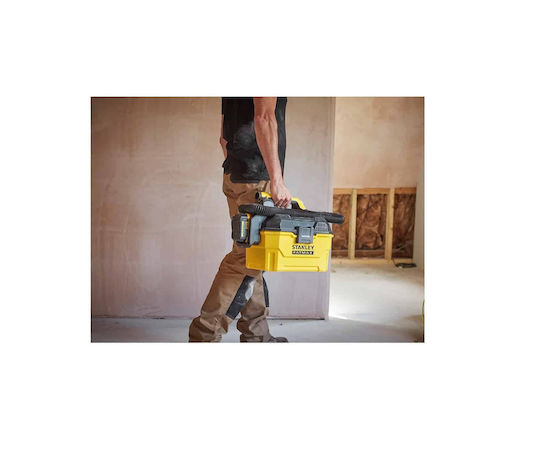Stanley Fatmax Aspirator de mână reîncărcabil 18V Fără încărcător și baterie Galben