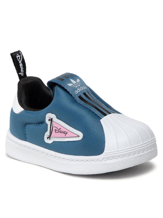 Adidas Παιδικά Sneakers 360 Slip-on για Κορίτσι Altered Blue / Cloud White / Core Black