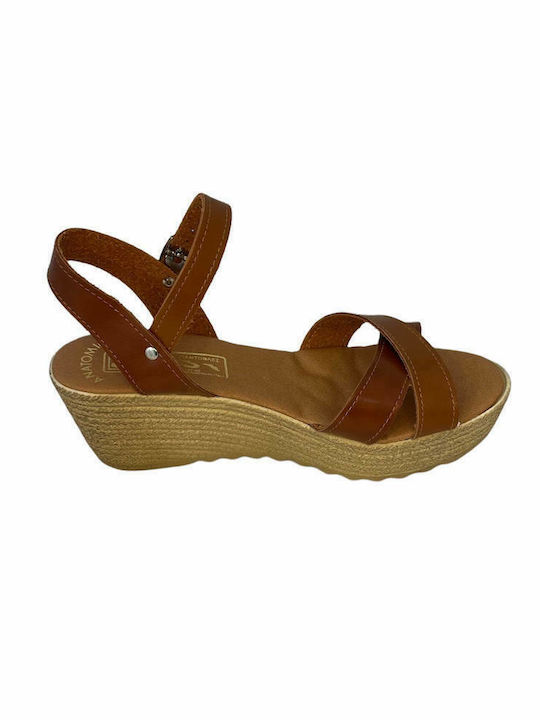 Women's Platform - Sandal Elshoes in brown color