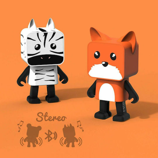 Mob Dancing Animals Fox Bluetooth Speaker 3W with Battery Life up to 4 hours Multicolour