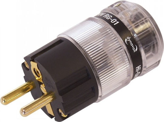 Dynavox Male Schuko Plug Transparent