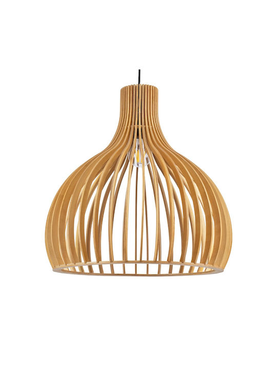 GloboStar Scandinavia Pendant Light Beige Grid 45x45x45cm