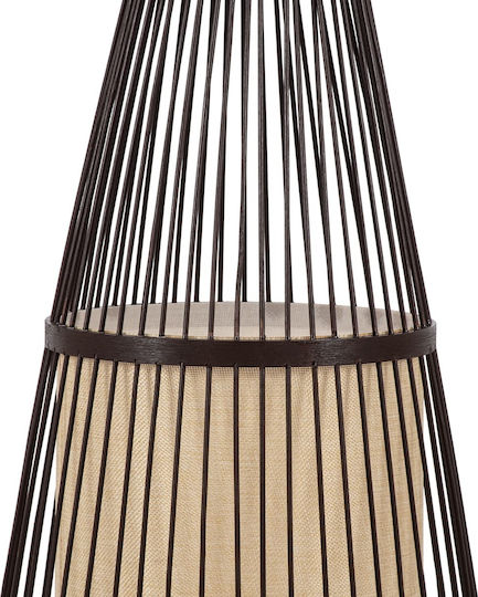 GloboStar Azores Vintage Lampa de podea Î150xL40cm. cu Soclu pentru Bec E27 Maro