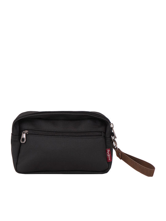Toiletry Bag Court in Black color 25cm