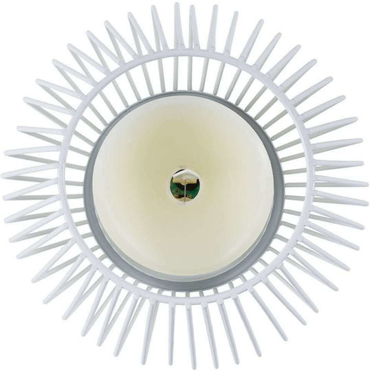 GloboStar Διακοσμητικό Φωτιστικό Cadle LED Θερμό Λευκό 2700K Κερί 16x16x18εκ.