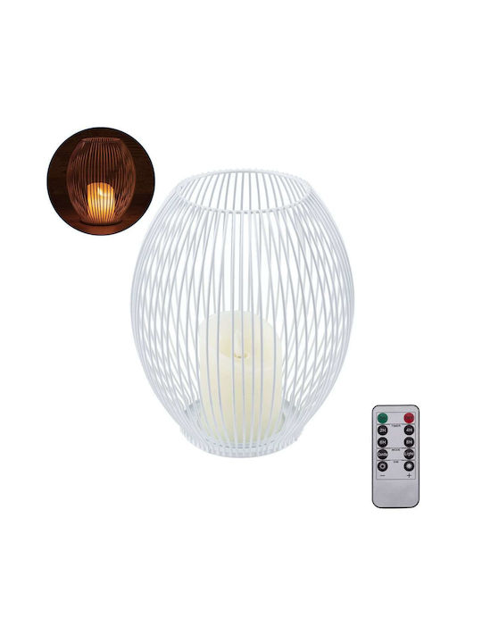 GloboStar Candle Decorative Lamp Wax Polish White
