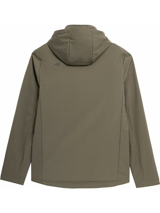 Softshell Winter Jacke Softshell Wasserdicht und Winddicht Khaki