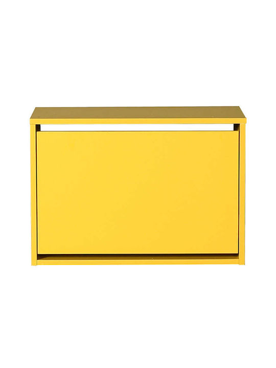 Ξύλινη Παπουτσοθήκη Flat Duo με 1 Ράφι 60x30x42cm