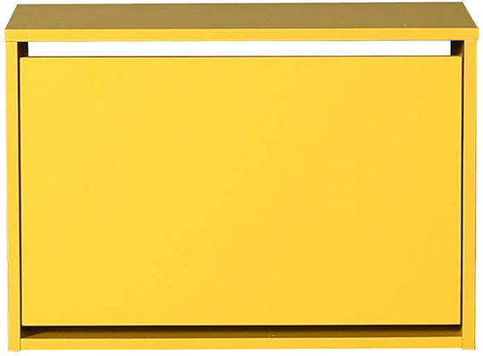 Ξύλινη Παπουτσοθήκη Flat Duo με 1 Ράφι 60x30x42cm