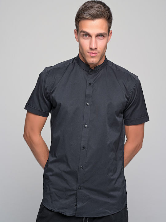 Ben Tailor Men's Shirt Short Sleeve Black