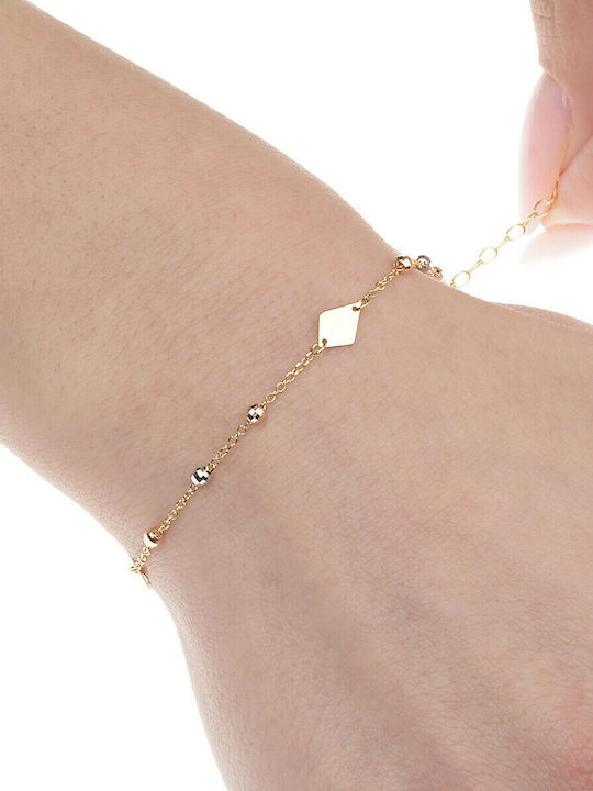 WOMEN'S GOLD BRACELET K14 CODE: 201016