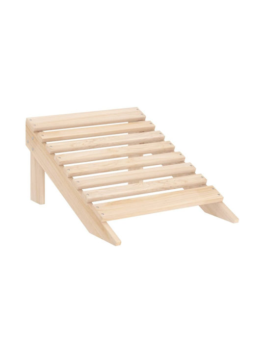 Градински И Басейнови Шезлонги Дървена Adirondack Бежов 69.5x147.5x89.5см