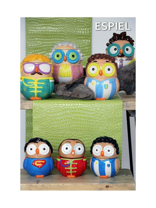 Espiel General Ceramic Multicolour Cookie Jar 17x16x20.5cm