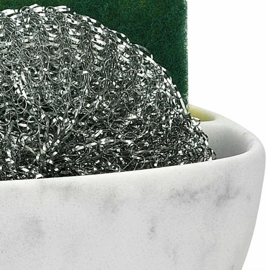 Andrea House Θήκη για σφουγγάρι από Πλαστικό Γκρι 13x10x6cm