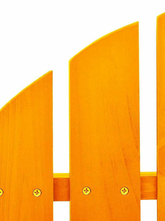 Rocking Chair Wooden Adirondack Orange 1pcs 70x91.5x92cm.