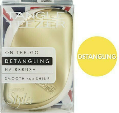 Tangle Teezer Compact Styler Cyber Gold Βούρτσα Μαλλιών για Ξεμπέρδεμα