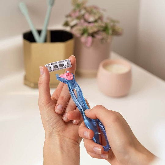 BIC Click Soleil 3 Sensitive Capete de schimb cu 3 lame și bandă lubrifiantă pentru piele sensibilă 4buc