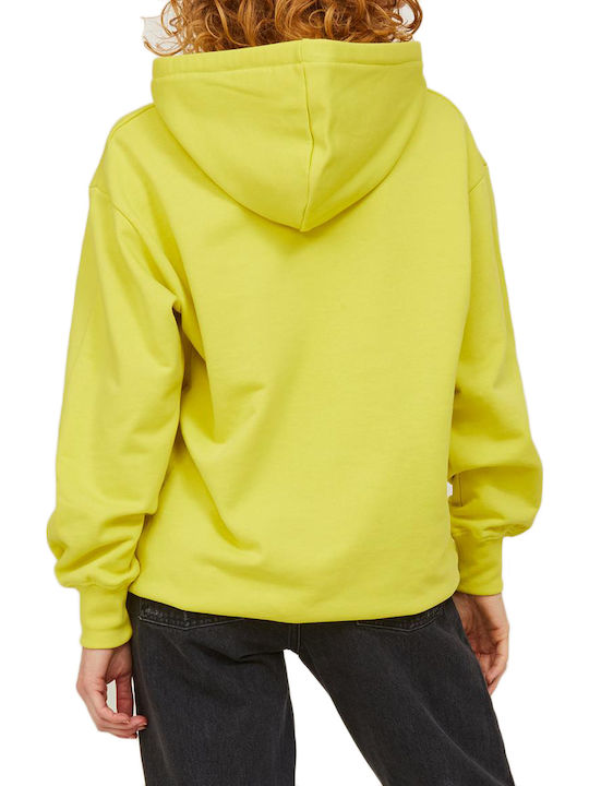 Long Women's Sweatshirt Hooded Yellow