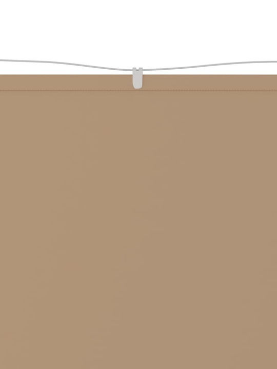 vidaXL Rulou lateral de umbrire Terasă Taupe x8m