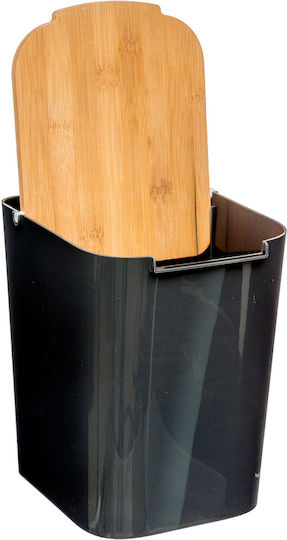 Atmosphera Plastic Bathroom Bin 5L Black