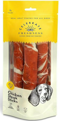 Celebrate Freshness Steak Delicii în formă de baston pentru câini Rase medii fără cereale & gluten cu Pui 17buc 140gr 3buc 84070