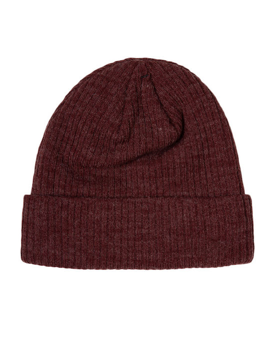 Basehit Ribbed Beanie Cap Brown