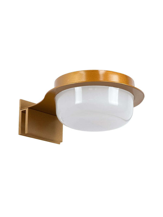 GloboStar Kiara Modern Lamp Bathroom with Integrated LED and Natural White Light Gold 13x3x3cm