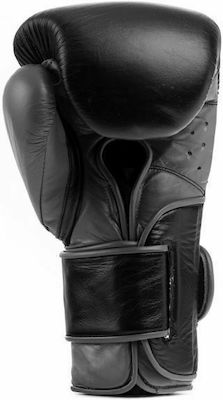 Everlast Powerlock2 870480-70 Synthetic Leather Boxing Competition Gloves Black