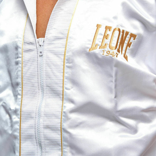 Leone Premium Boxing Gown Halate Accesorii de box Alb White