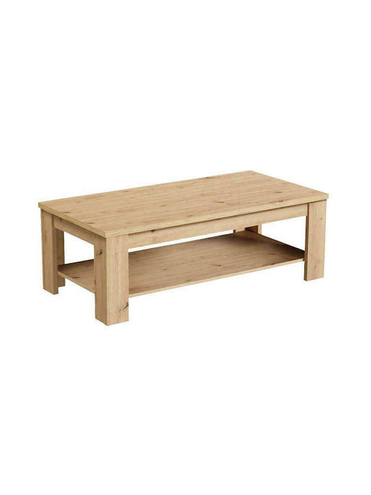 Rectangular Central Coffee Table Oscar Wooden Ks Artisan Oak M120xW60xH41.5cm