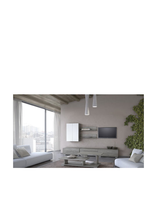 Smart No 8C Living Room TV Unit Gray L303xW45xH170cm