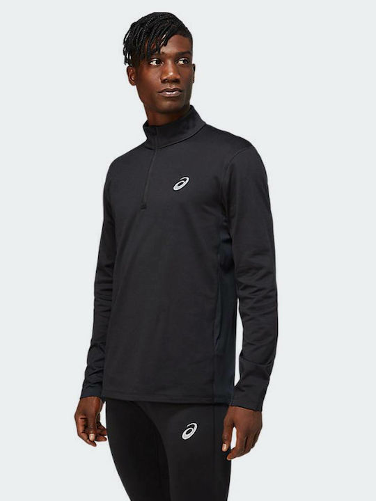 Core Sportliche Langarm Herrenbluse Schwarz