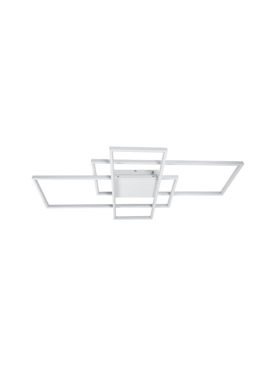 GloboStar Quadra Ceiling Mount Light 105cm White with Integrated LED and Remote Control