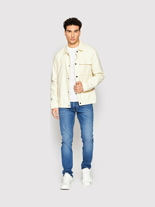 Luke Ανδρικό Παντελόνι Τζιν με Slim Tapered Εφαρμογή Μπλε