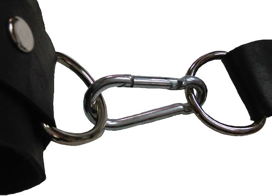 Σετ για Δέσιμο Κορμού με Άκρα BDSM Δερμάτινη Ζώνη με Χειροπέδες