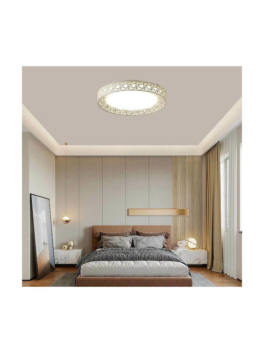 Led7 Plex Classic Plastic Ceiling Light with Integrated LED 50pcs White