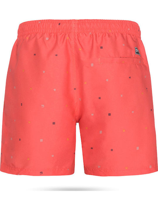 Costum De Baie Bărbați Pantaloni Scurți Portocalii Cu Șabloane