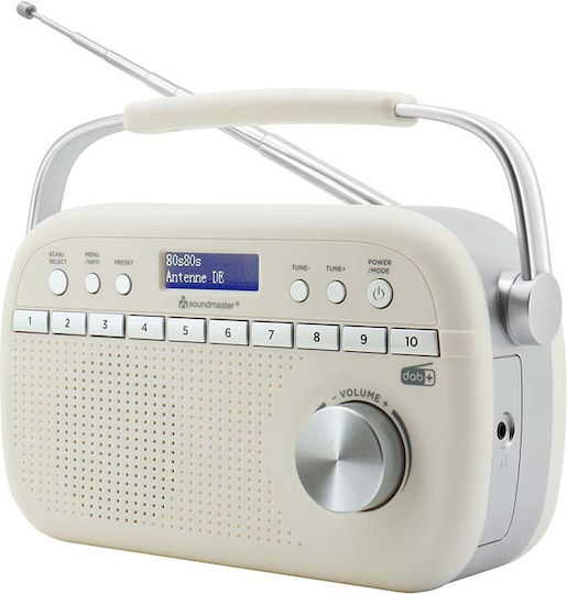 Soundmaster DAB280BE Φορητό Ραδιόφωνο DAB+ Λευκό